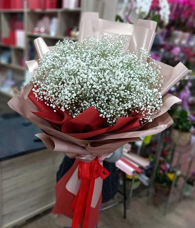 Букет цветов из: Гипсофила в Горный Тульская область