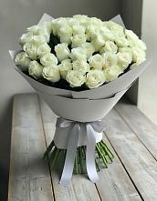 Букет 35 Белых роз в Горный Тульская область