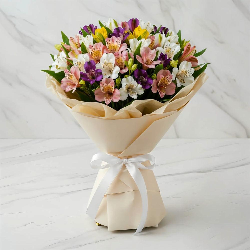 Букет цветов из: Альстромерии в Горный Тульская область