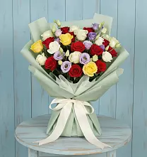 Букет цветов из:  Розы в Горный Тульская область