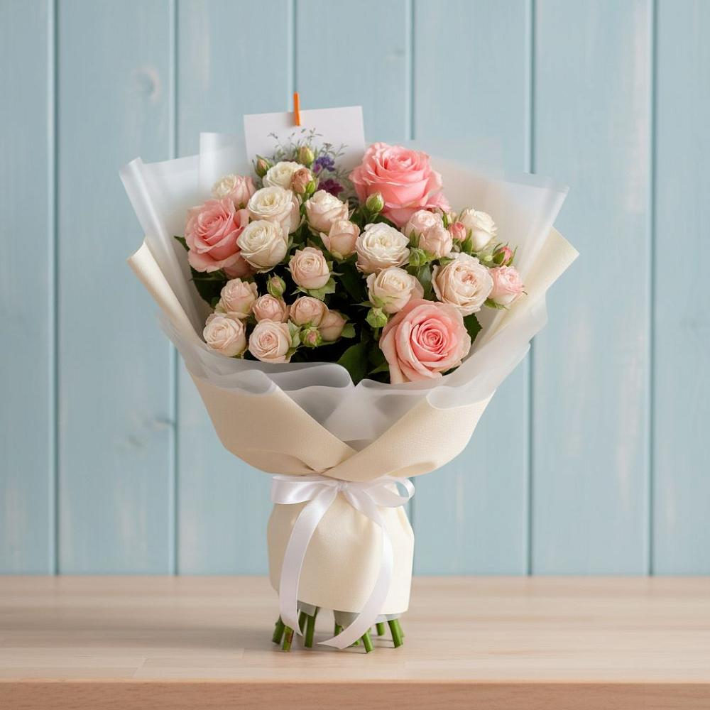 Букет цветов из: Розы в Горный Тульская область