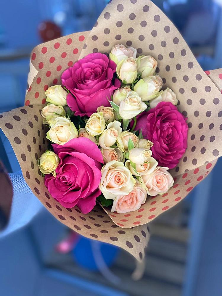 Букет цветов из: Розы в Горный Тульская область