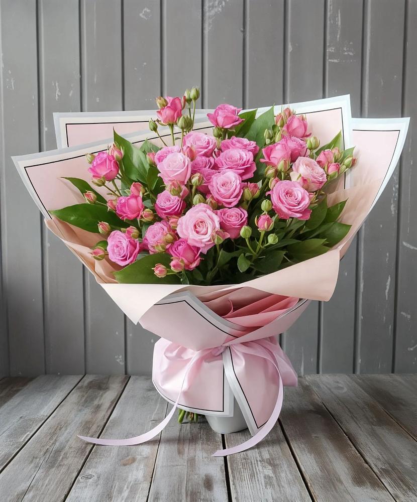 Букет Розовый кустик в Горный Тульская область