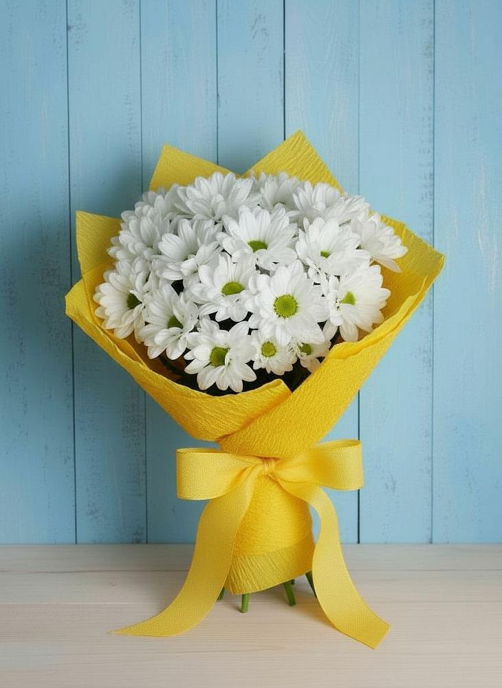 Букет цветов из: Хризантемы в Горный Тульская область
