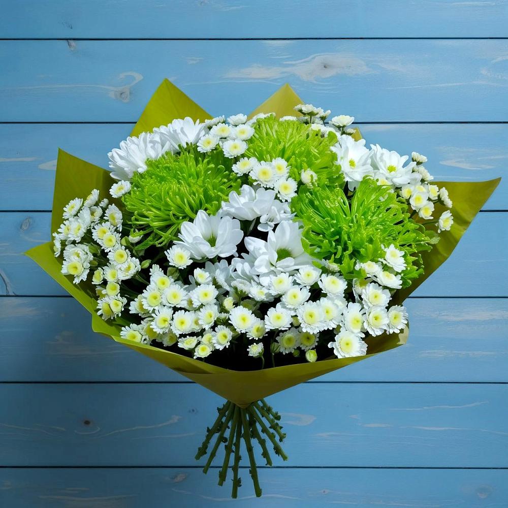 Букет цветов из: Хризантемы в Горный Тульская область