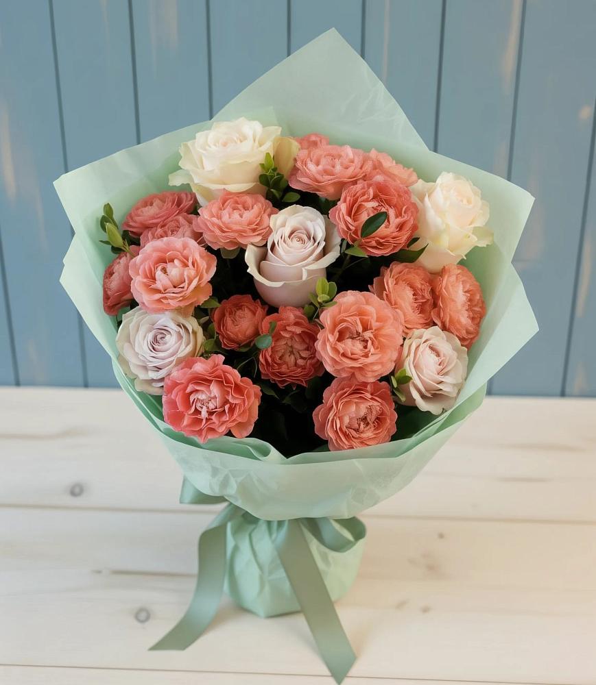 Букет цветов из: Розы в Горный Тульская область