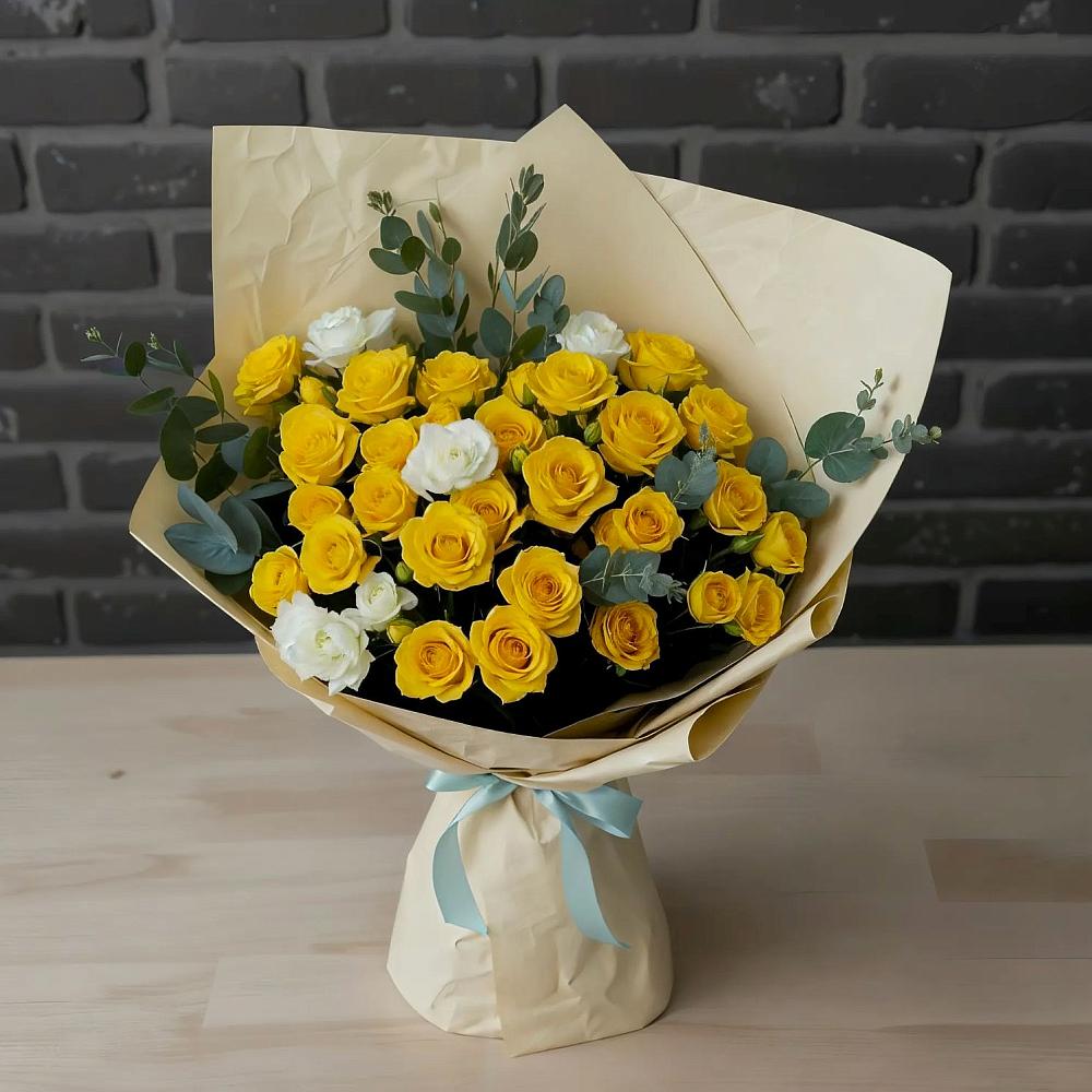 Букет цветов из: Розы в Горный Тульская область