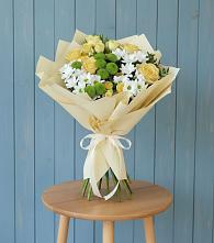 Букет цветов из:  Хризантемы и Розы #REPLACE_PRED# Горный Тульская область