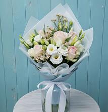 Букет цветов из:  Розы и Лизиантусы #REPLACE_PRED# Горный Тульская область