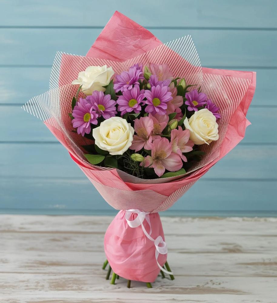 Букет цветов из: Герберы в Горный Тульская область