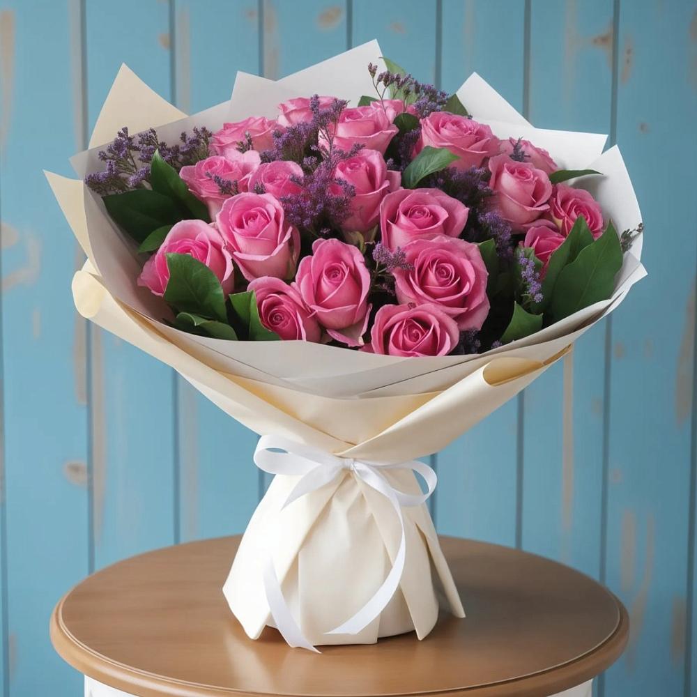 Букет цветов из: Розы в Горный Тульская область