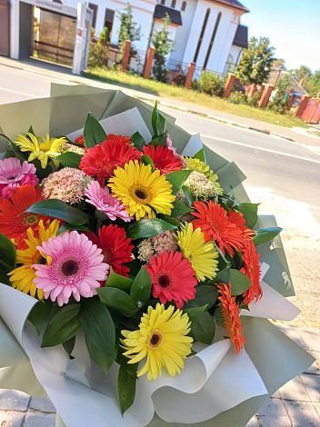 Букет цветов из: Герберы в Горный Тульская область