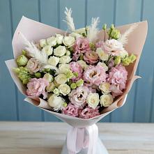 Букет цветов из:  Альстромерии и Розы #REPLACE_PRED# Горный Тульская область